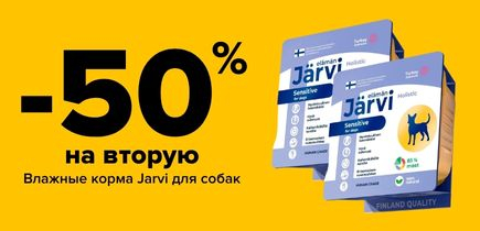 -50% на вторую позицию JARVI